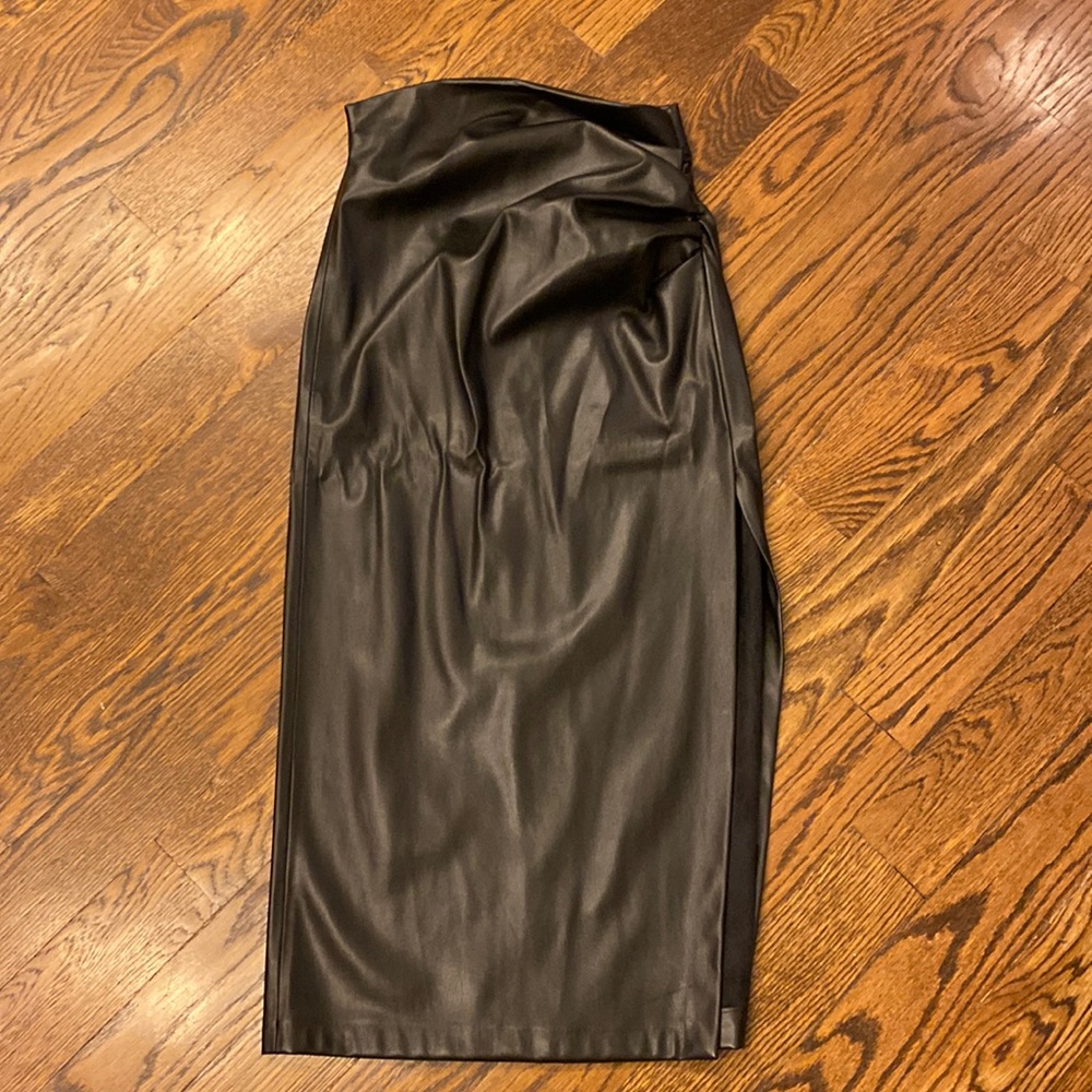 Zara faux leather skirt